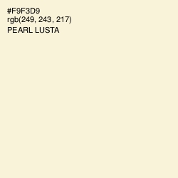#F9F3D9 - Pearl Lusta Color Image